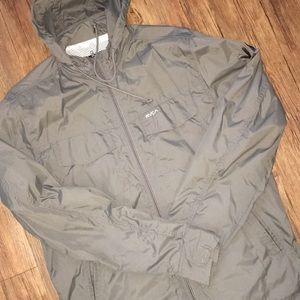 RVCA grey windbreaker
